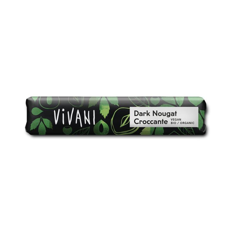 Dark Nougat Croccante vegan Vivani