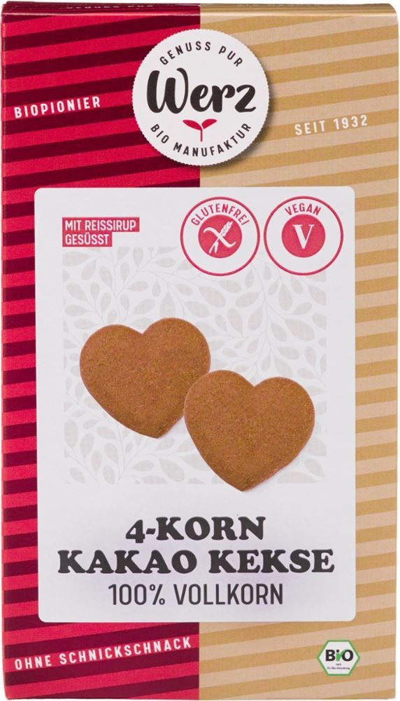 Werz - 4-Korn Kakao Kekse 150 g