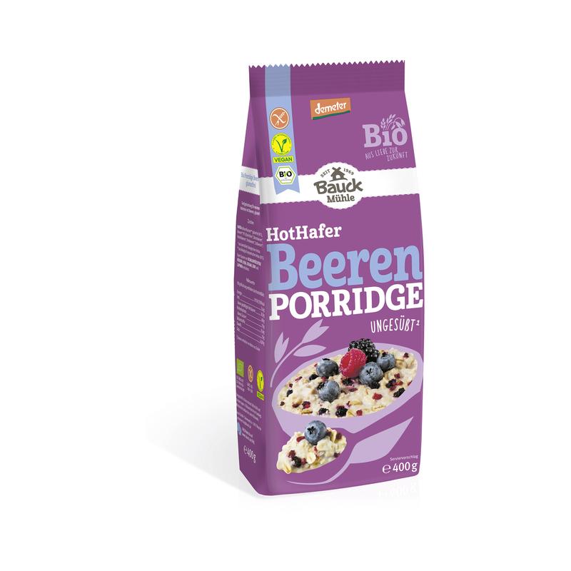 Porridge HotHafer Beere ungesüßt Bauck Mühle