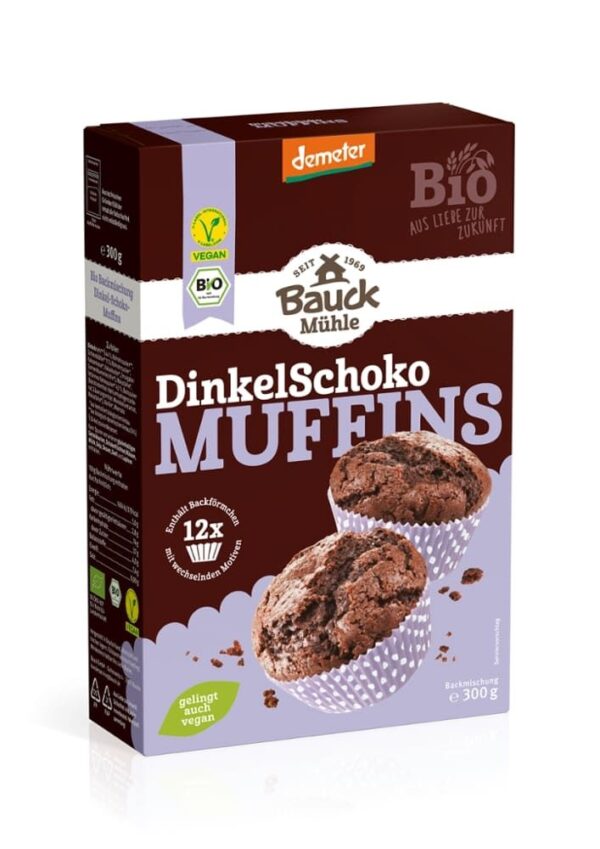 DinkelSchoko Muffins Bauckhof