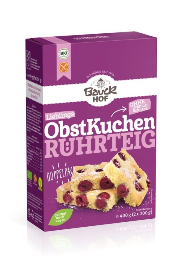 ObstKuchen Rührteig Bauckhof