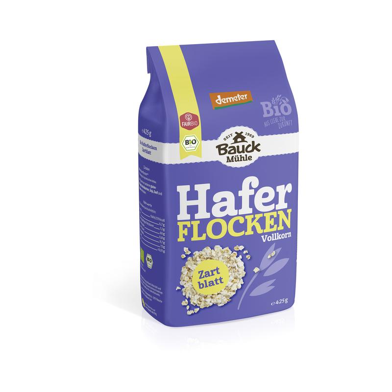 Hafer Flocken Vollkorn Zartblatt Bauck Mühle