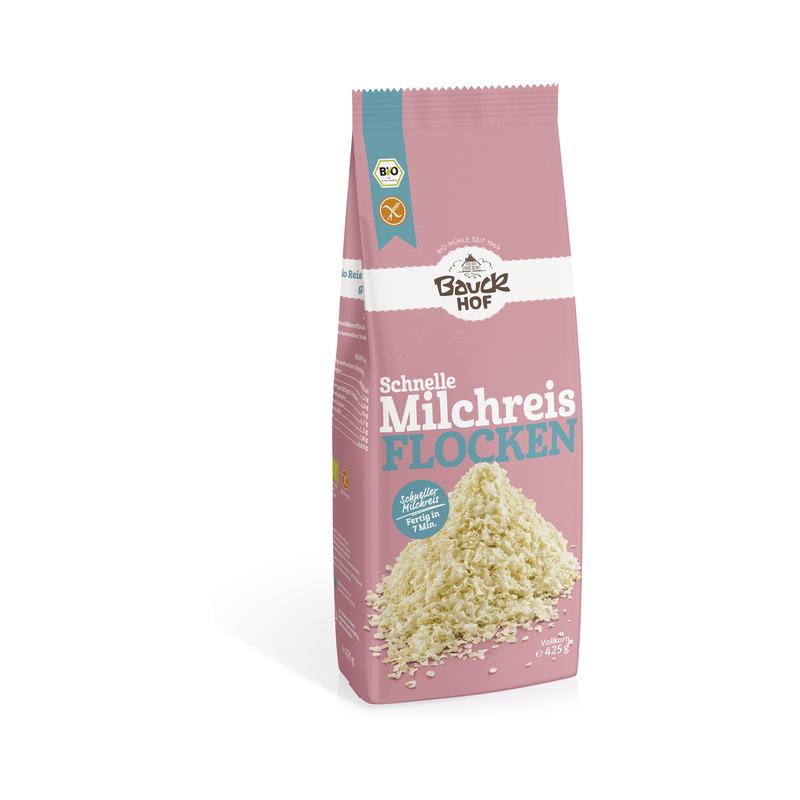 Schnelle Milchreis Flocken Bauckhof