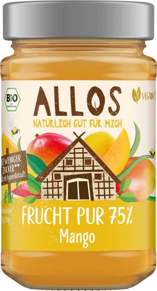 Allos - Frucht Pur Mango 6 Stück zu 250 g