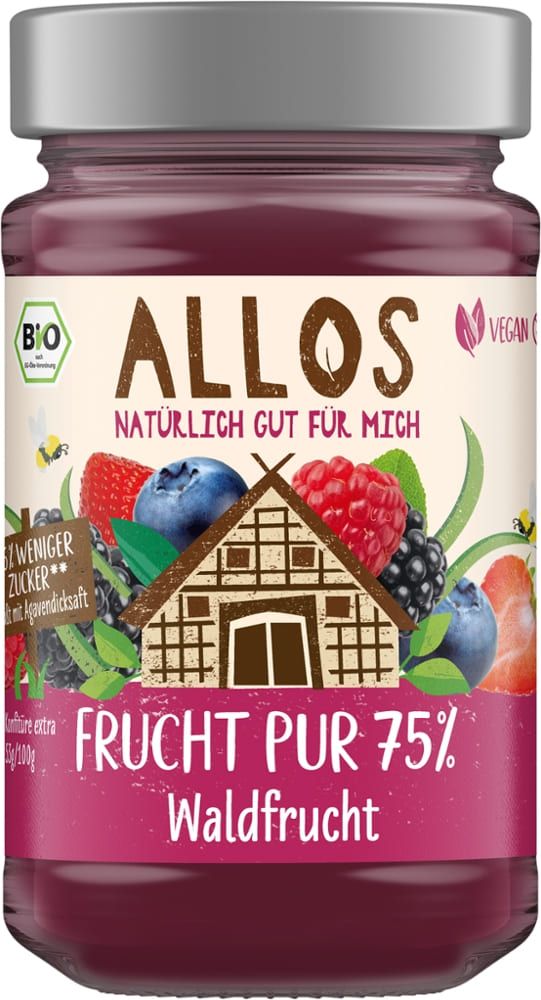 Allos - Frucht Pur Waldfrucht 6 Stück zu 250 g