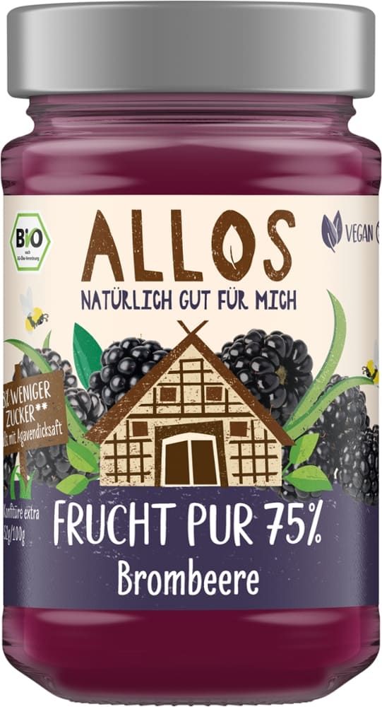 Allos - Frucht Pur Brombeere 6 Stück zu 250 g