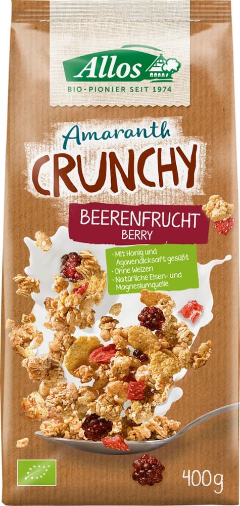 Allos - Amaranth Crunchy Beerenfrucht 6 Stück zu 400 g