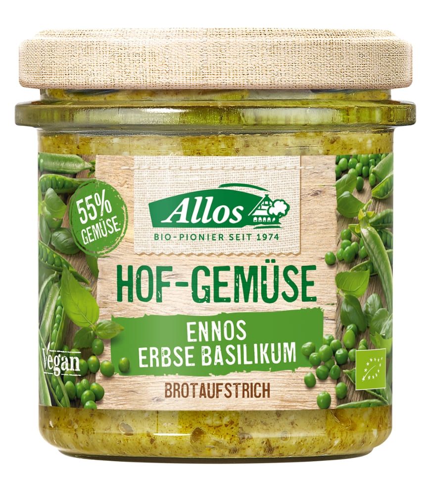 Hof-Gemüse Ennos Erbse Basilikum Allos