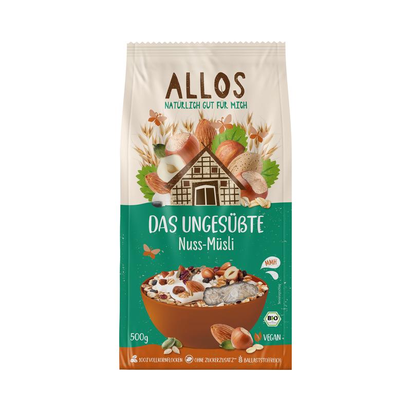 Das Ungesüßte Nuss-Müsli Allos