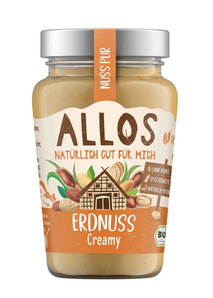 Allos - Erdnuss Creamy 6 Stück zu 340 g