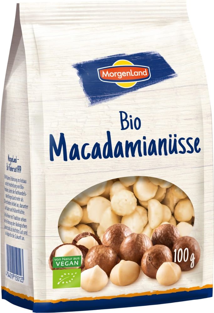 Morgenland - Bio Macadamianüsse 8 Stück zu 100 g