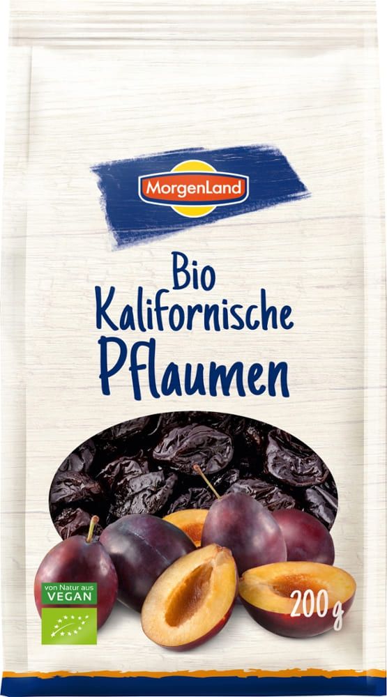 Morgenland - Bio Kalifornische Pflaumen 8 Stück zu 200 g