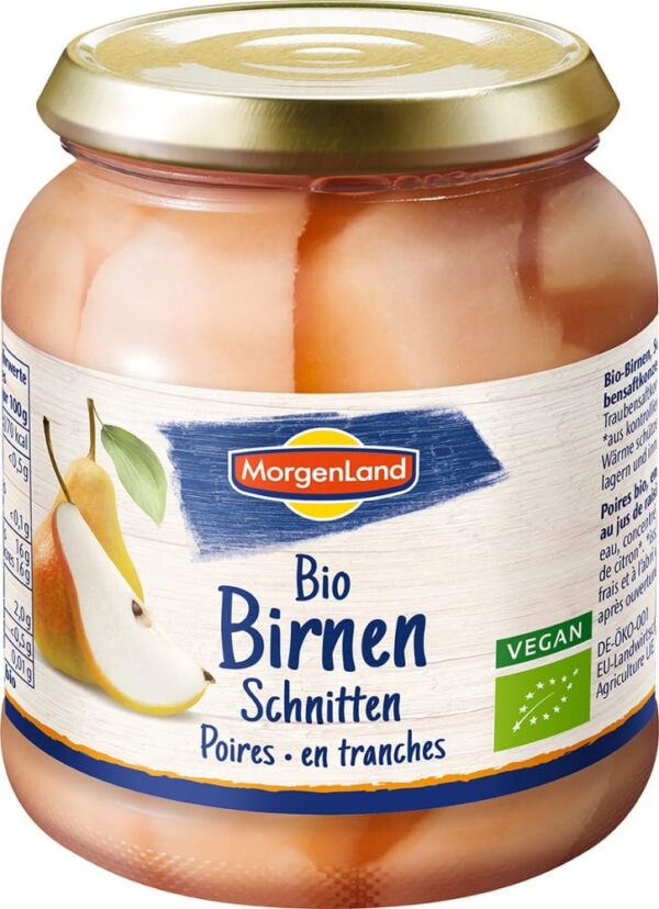 Bio Birnen Schnitten Morgenland