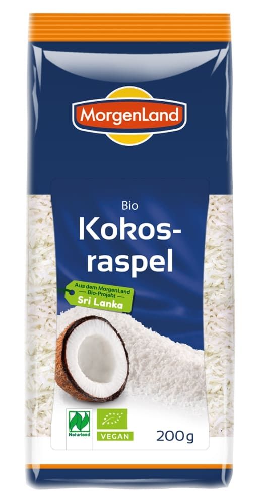 Morgenland - Bio Kokosraspel 6 Stück zu 200 g