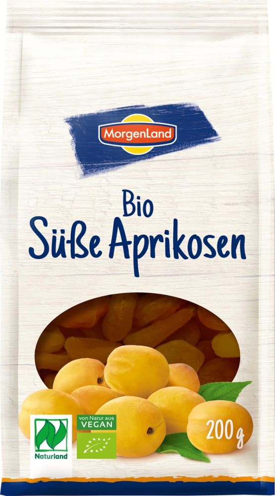 Morgenland - Bio Süße Aprikosen 8 Stück zu 200 g