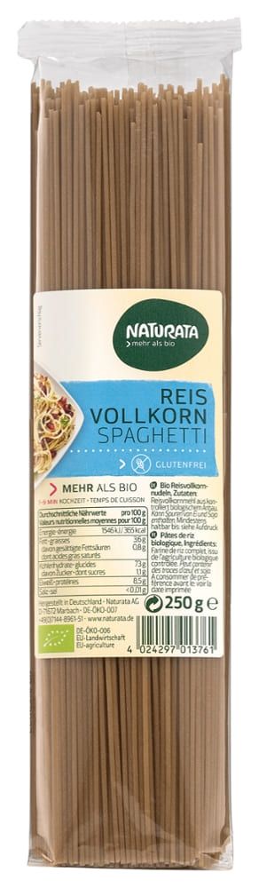 Naturata - Reis Vollkorn Spaghetti 12 Stück zu 250 g