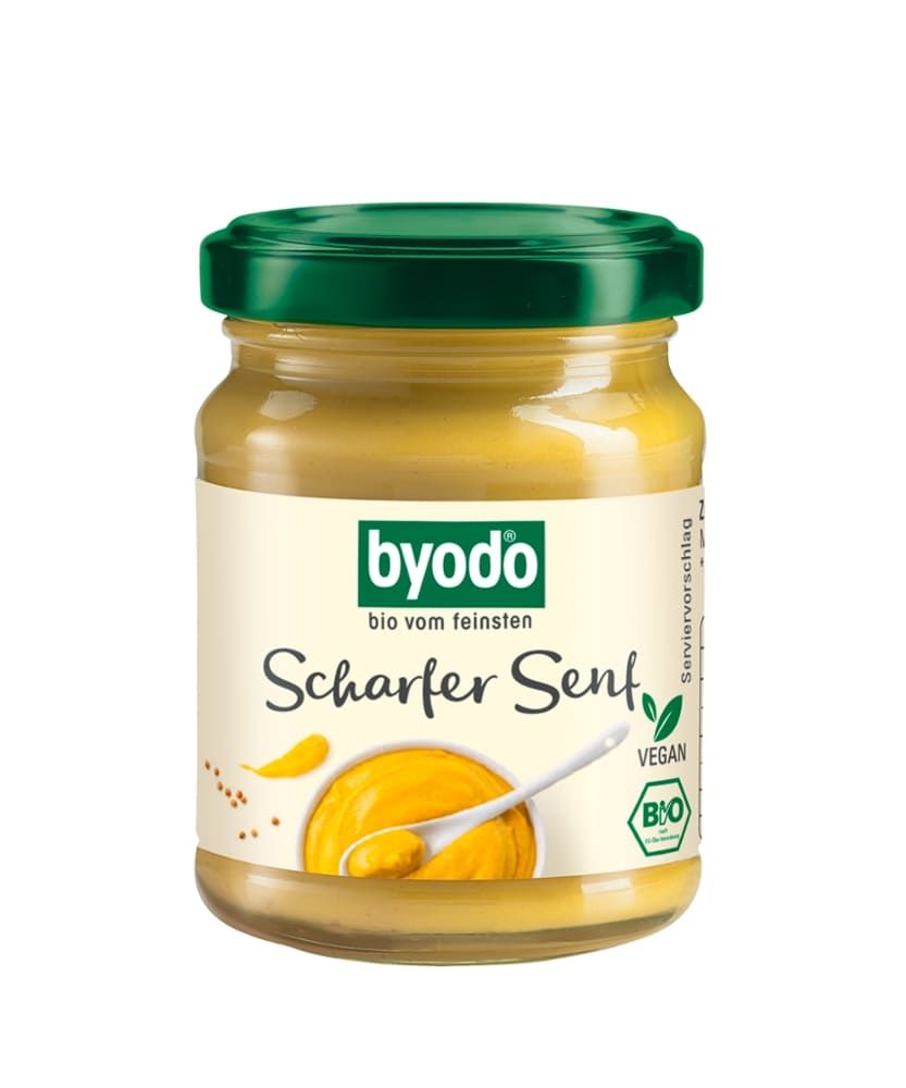 Byodo - Scharfer Senf 6 Stück zu 125 ml