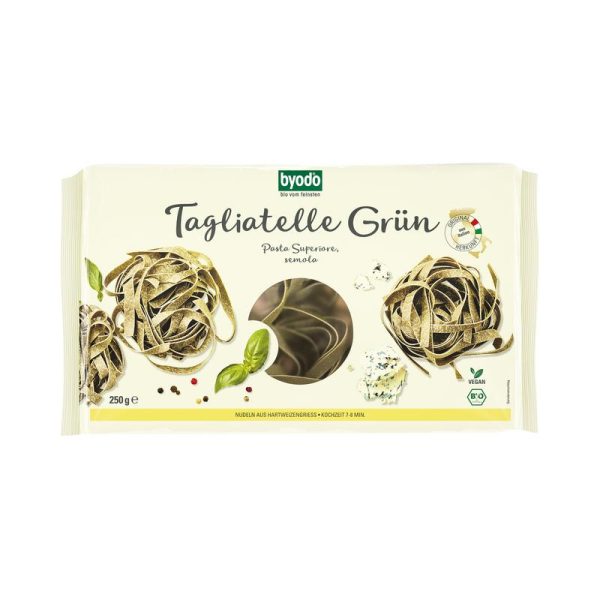 Tagliatelle Grün Nudeln aus Hartweizengriess Byodo