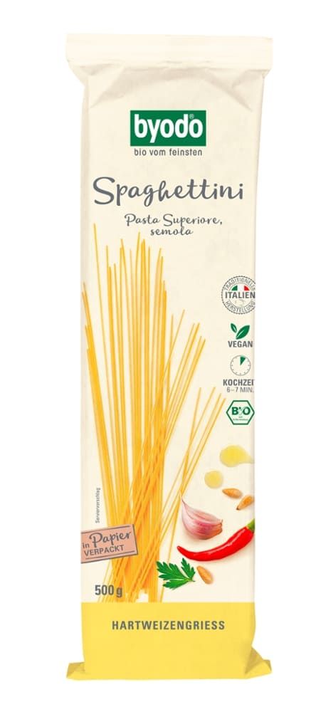 Byodo - Spaghettini Hartweizengriess