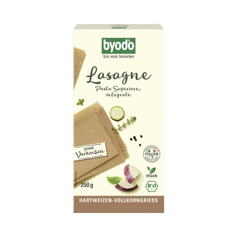 Lasagne Hartweizen-Vollkorngriess Byodo