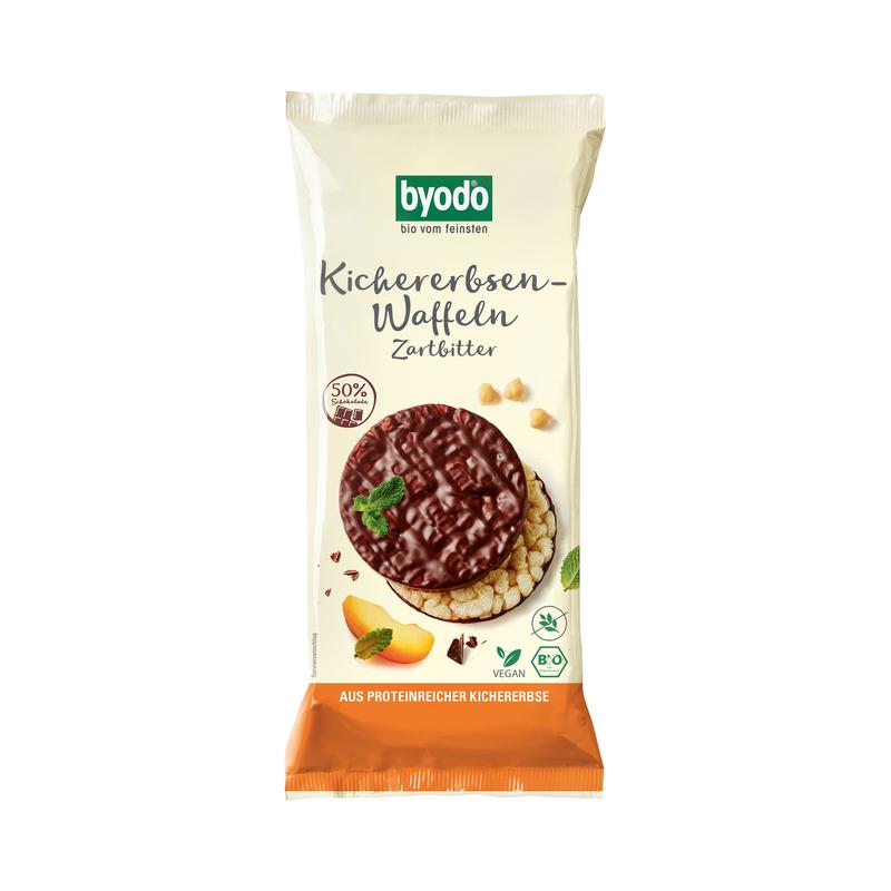 Kichererbsen-Waffeln Zartbitter Byodo
