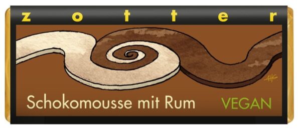 Schokomousse mit Rum vegan Zotter Schokolade