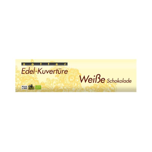 Edel-Kuvertüre Weiße Schokolade Zotter