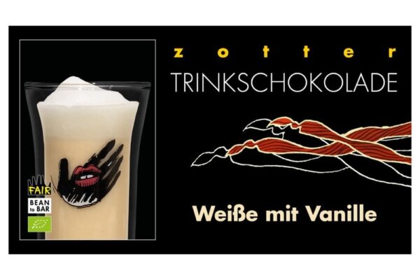 Trinkschokolade Weiße mit Vanille Zotter