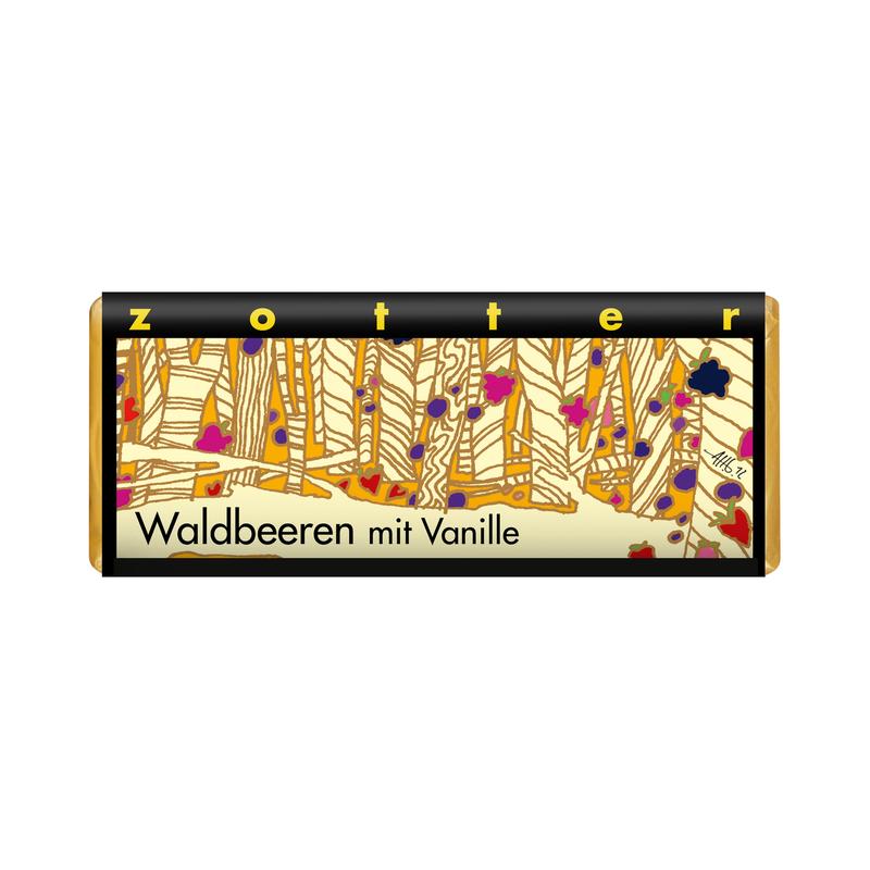 Waldbeeren mit Vanille Zotter Schokolade