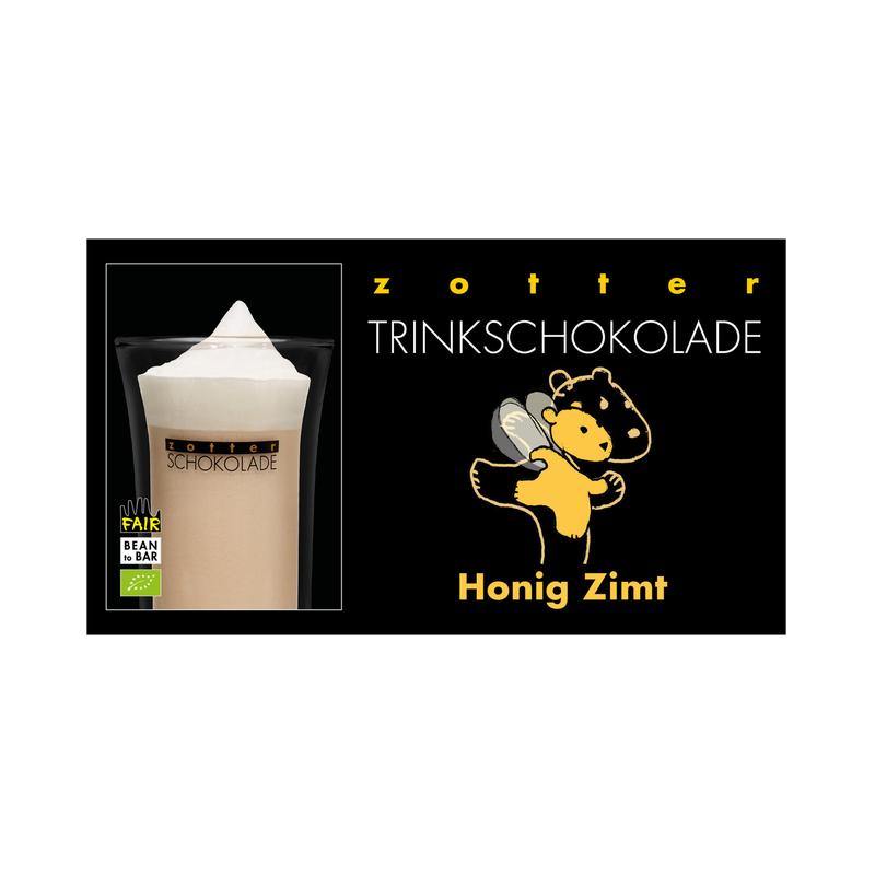 Zotter Schokolade - Trinkschokolade Honig Zimt 6 Stück zu 110 g