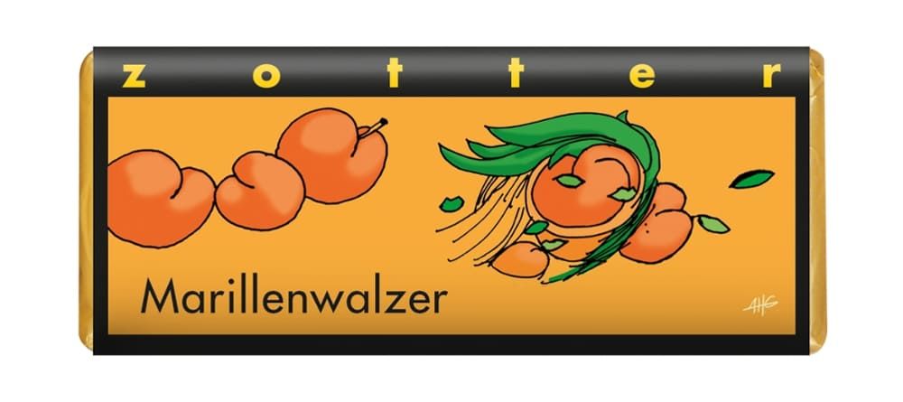 Zotter Schokolade - Marillenwalzer 10 Stück zu 70 g