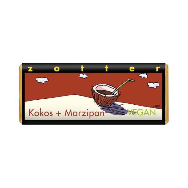 Kokos + Marzipan vegan Zotter Schokolade