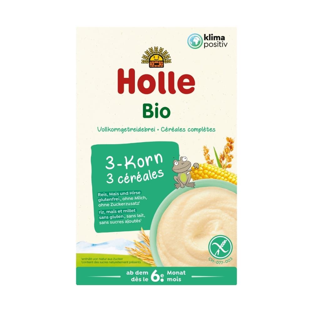 Bio Vollkorngetreidebrei 3-Korn Holle