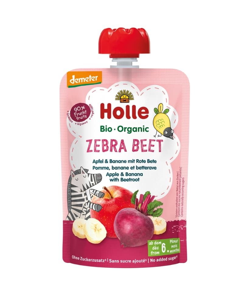 Zebra Beet Apfel & Banane mit rote Bete Holle