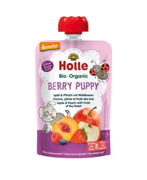 Berry Puppy Apfel & Pfirsich mit Waldbeeren Holle