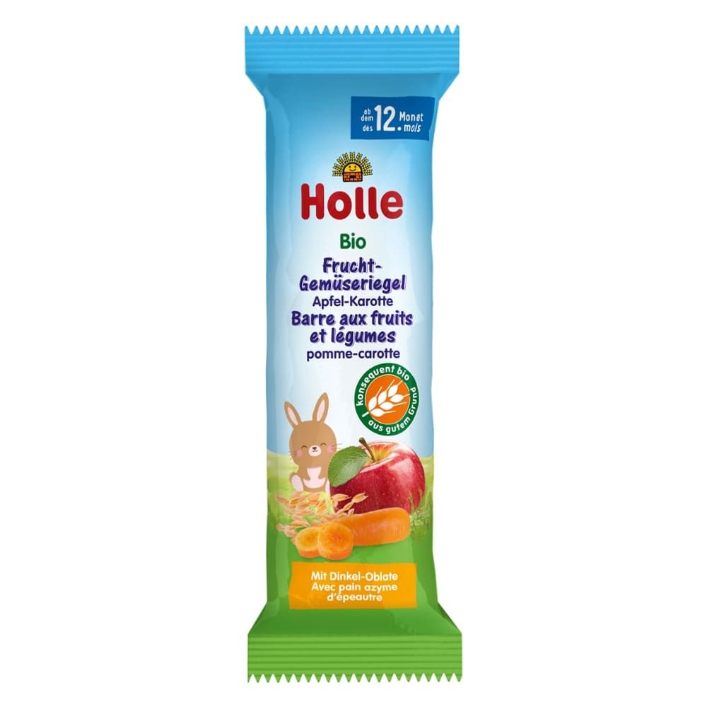 Holle - Frucht-Gemüseriegel Apfel-Karotte 20 Stück zu 25 g