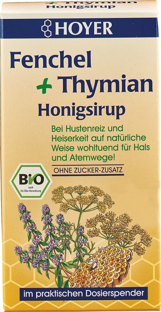 Hoyer - Fenchel + Thymian Honigsirup 250 g