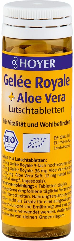 Hoyer - Gelée Royale + Aloe Vera Lutschtabletten 8 Pkg. mit 60 Stück