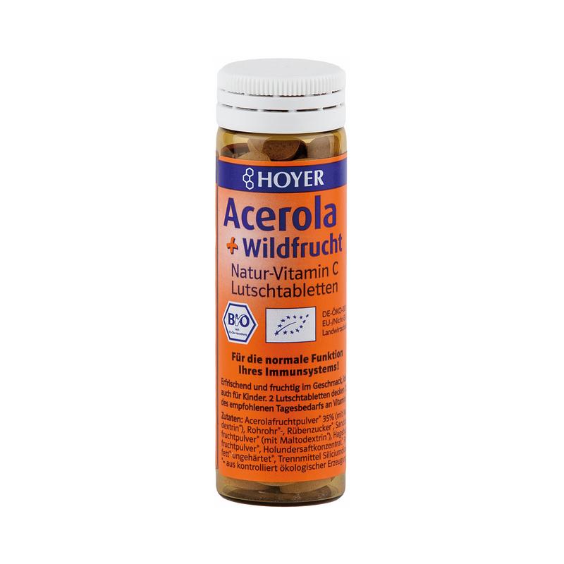 Acerola + Wildfrucht Lutschtabletten Hoyer