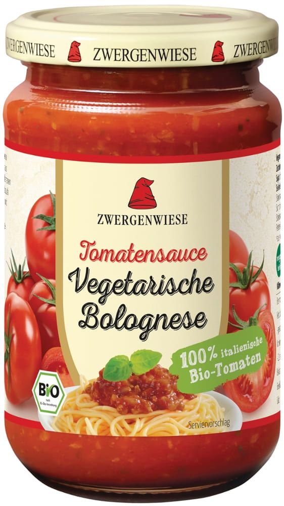 Zwergenwiese - Tomatensauce Vegetarische Bolognese 6 Stück zu 350 g