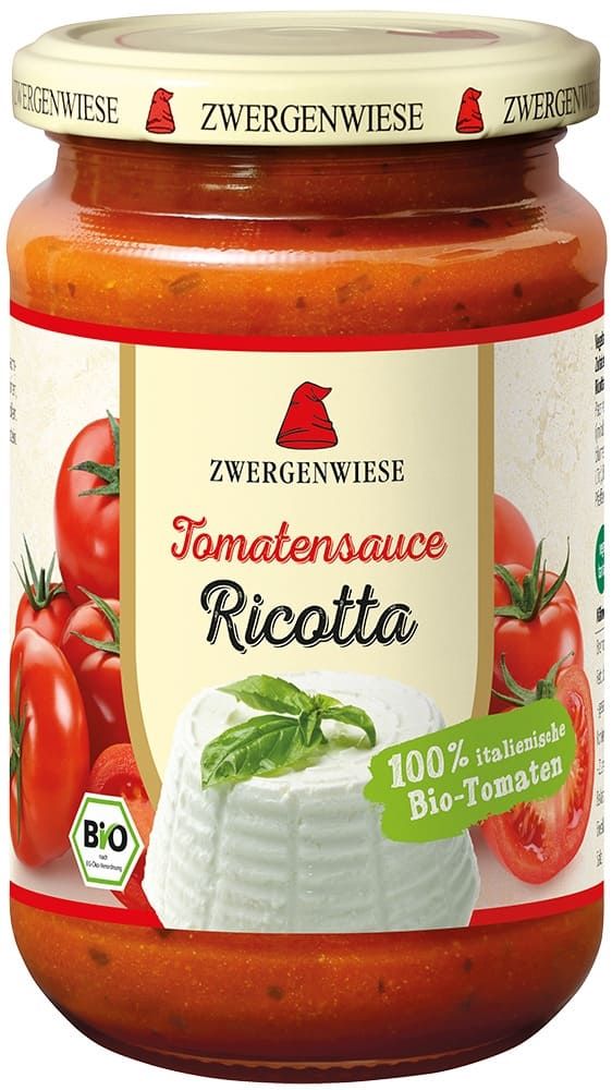 Zwergenwiese - Tomatensauce Ricotta 6 Stück zu 350 g