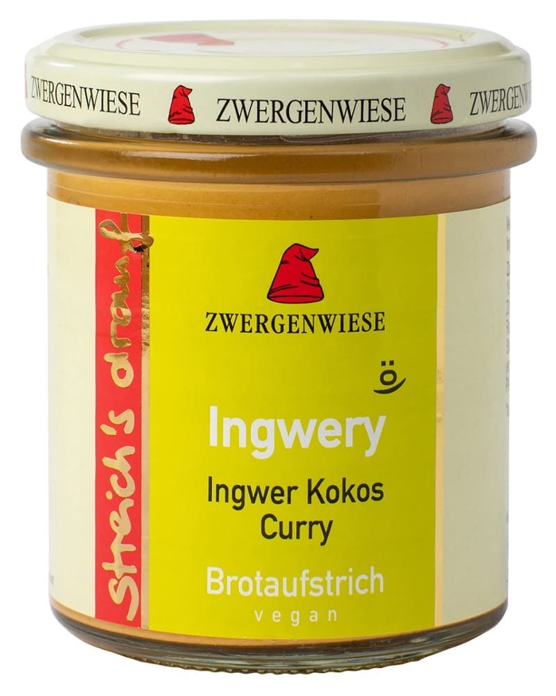 Zwergenwiese - streichs drauf Ingwery Ingwer Kokos Curry 6 Stück zu 160 g