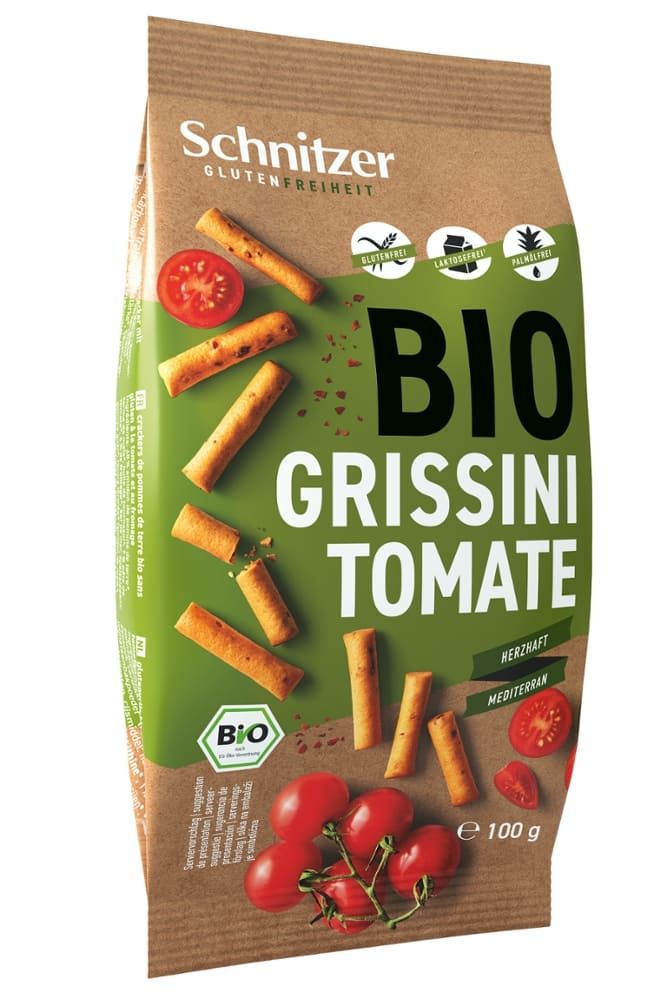 Schnitzer - Bio Grissini Tomate 8 Stück zu 100 g