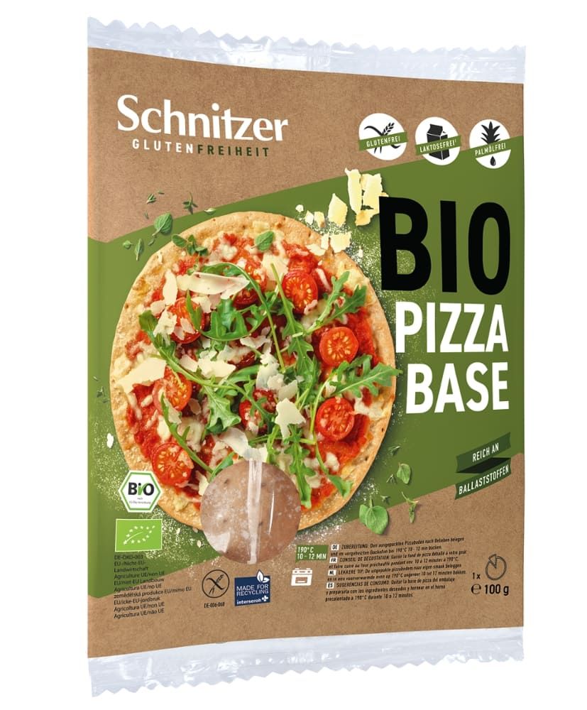 Schnitzer - Bio Pizza Base 10 Stück zu 100 g