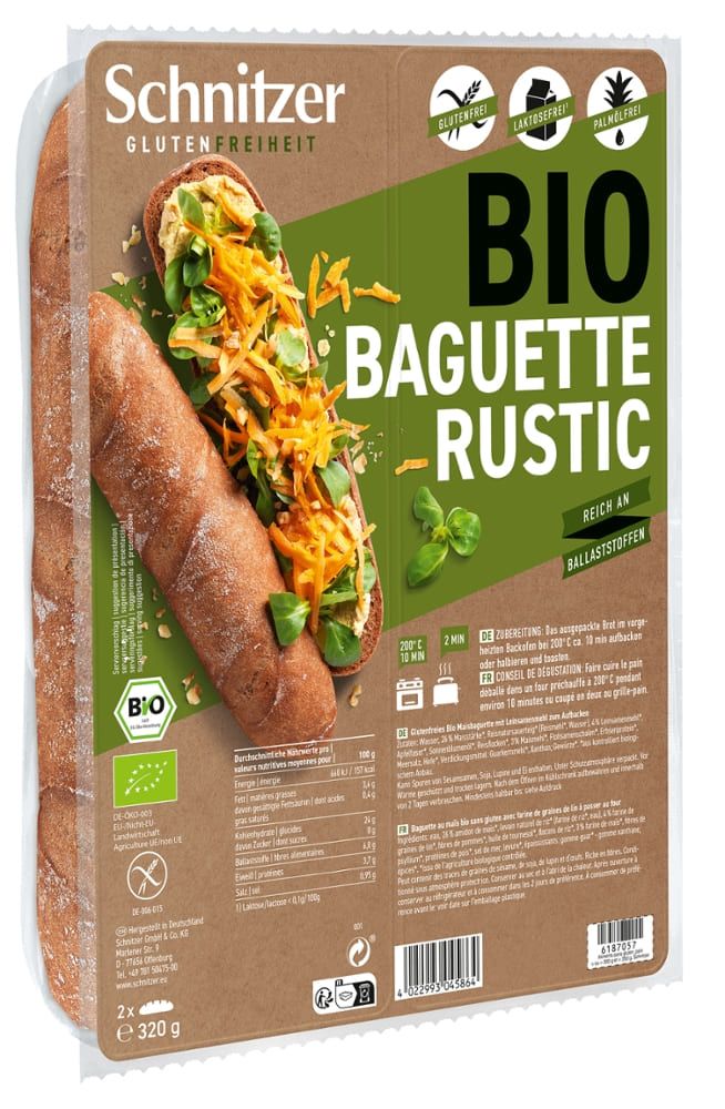 Schnitzer - Baguette Rustic 6 Stück zu 320 g