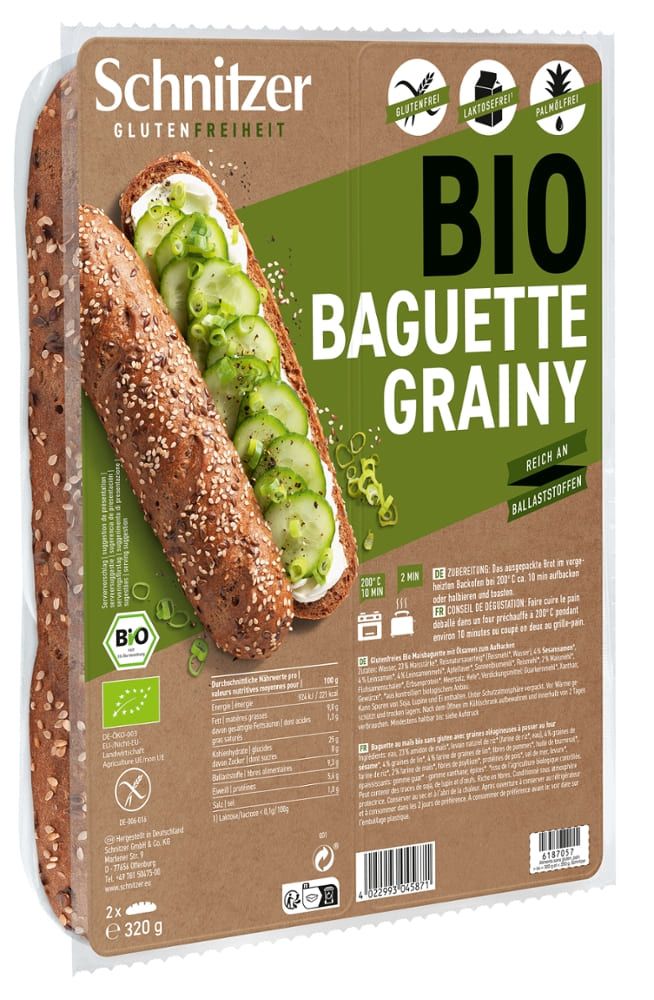 Schnitzer - Baguette Grainy 6 Stück zu 320 g