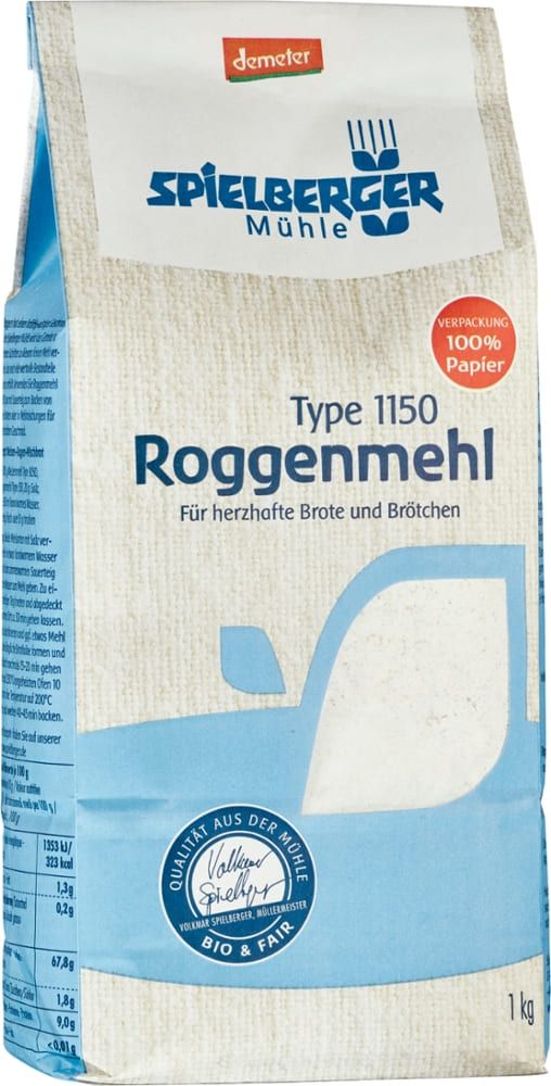 Spielberger - T1150 Roggenmehl 1 kg