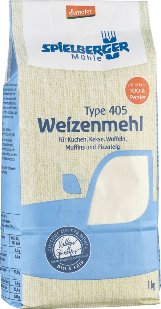 Spielberger - T405 Weizenmehl 6 Stück zu 1 kg