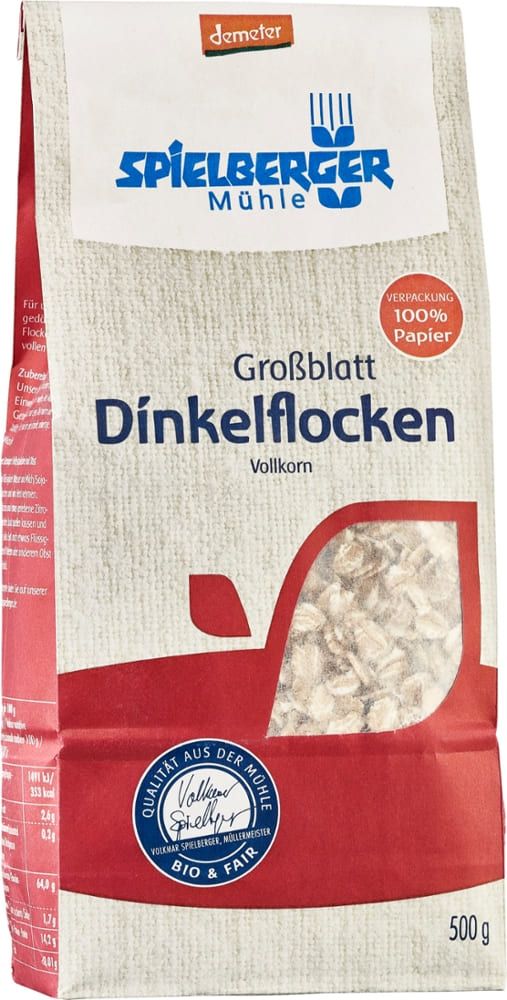 Großblatt Dinkelflocken Vollkorn Spielberger