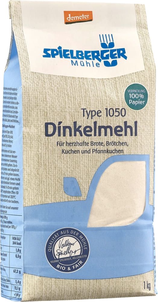 Spielberger - T1050 Dinkelmehl 6 Stück zu 1 kg